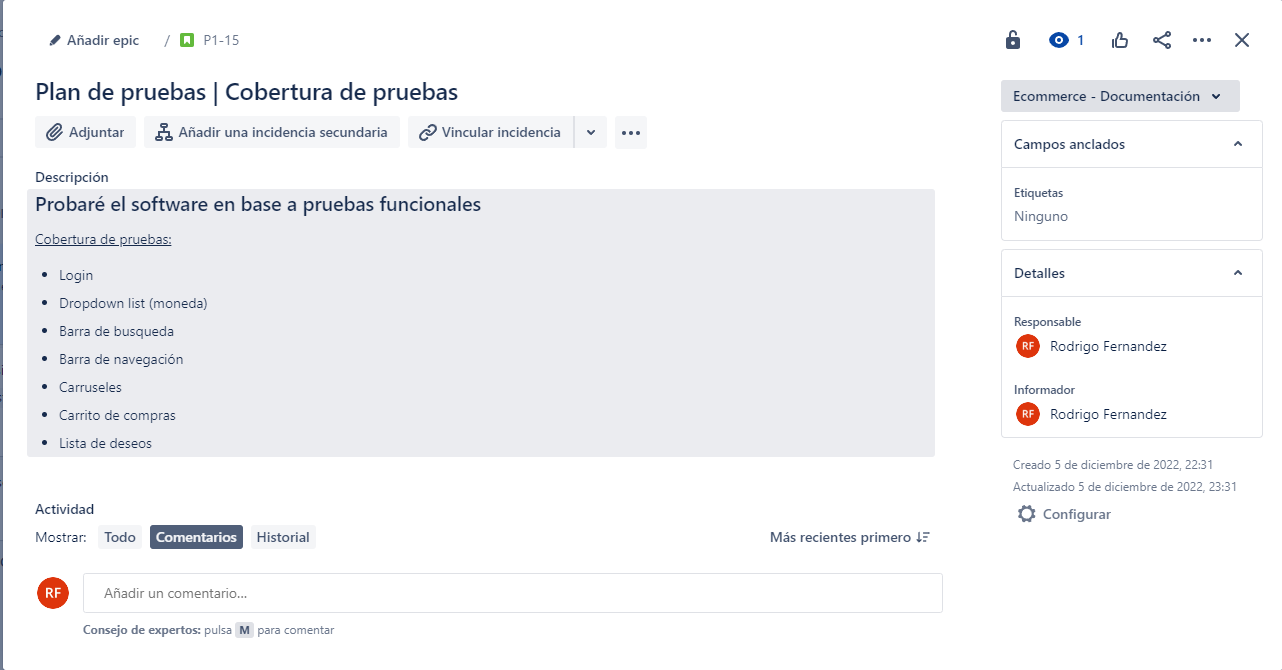 Plan de pruebas